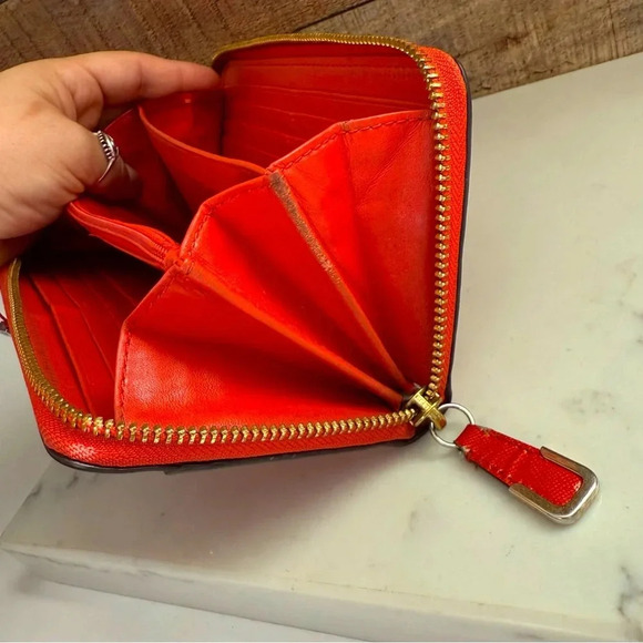 Coach Patent Leather Zip Around Wallet - Picture 10 of 11